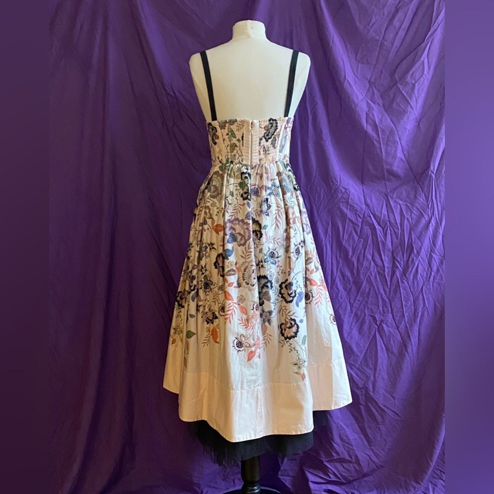 NWT Anthropologie Pale Pink Floral Midi Dress for Prom. Size XS. - Picture 11 of 11